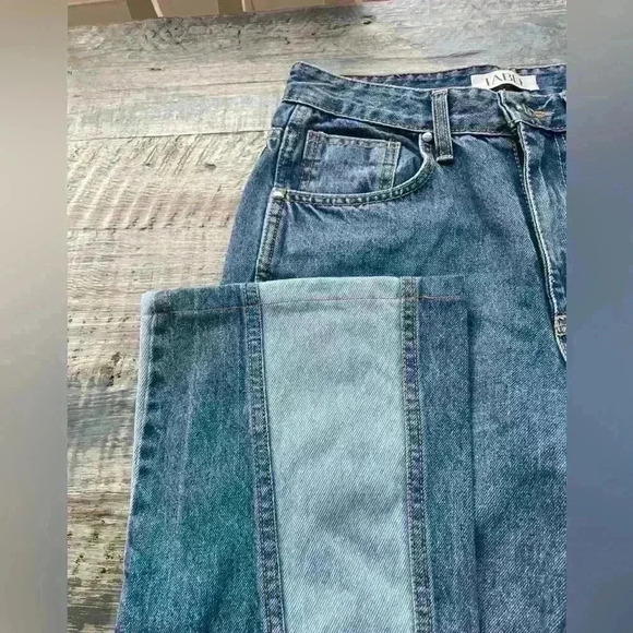 TABLE Jeans Two Tone Flare Bottom Size 1 - Picture 7 of 10